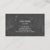 Fotograf Chalkboard Dandelion Fotografie Visitenkarte (Rückseite)