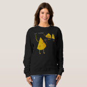 Fotograf Cheesy Mozzarella Cheddar Camera Sweatshirt (Vorne ganz)