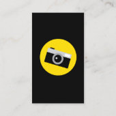 Fotograf Creative Typografy Visitenkarte (Rückseite)