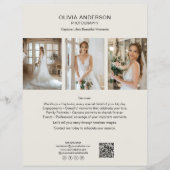 Fotograf Custom Foto QR Social Media Business Flyer (Vorne)
