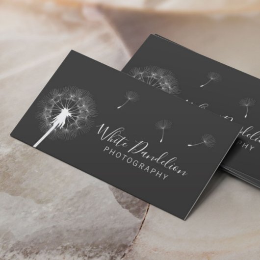 Fotograf Dark Gray Dandelion Fotografie Visitenkarte