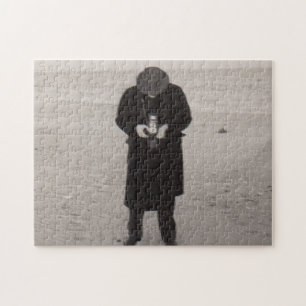 Fotograf der 40er Jahre am Strand Puzzle