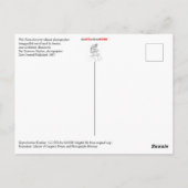 Fotograf, der aus dem Schlamm gezogen wird Postkarte (Rückseite)