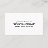 Fotograf, der Foto nimmt Visitenkarte (Rückseite)