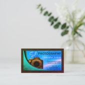 Fotograf der SLR-Kamera Visitenkarte (Stehend Vorderseite)