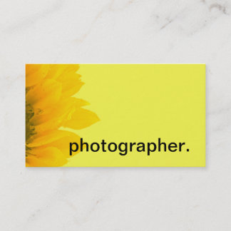Fotograf des Sonnenblume-gelber MakroblumenFoto-| Visitenkarte