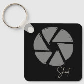 Fotograf Design Vintage Blende Retrokamera Schlüsselanhänger (Vorderseite)