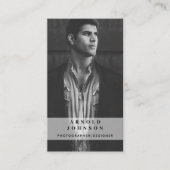 Fotograf Designer Foto Social Media QR Code Visitenkarte (Vorderseite)