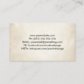 Fotograf - DSLR-Kamera Wasserfarbskizze Visitenkarte (Rückseite)