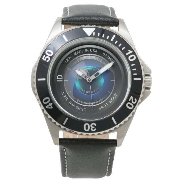 FOTOGRAF | Ein Kameraobjektiv Armbanduhr (Vorderseite)