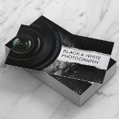Fotograf Elegant Black & White Fotografy Visitenkarte