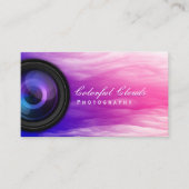 Fotograf Elegante farbenfrohe Wolken Fotografie Visitenkarte (Vorderseite)