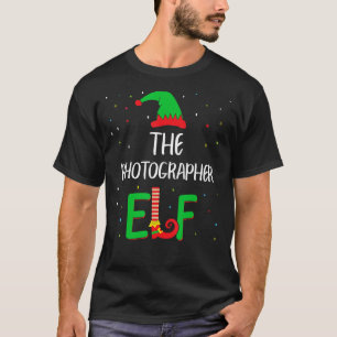 Fotograf Elf Familie Matching Weihnachts Pjs Spaß T-Shirt