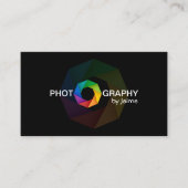 Fotograf-Entwurf mit Fensterladen Visitenkarte (Vorderseite)