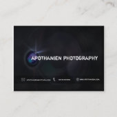 Fotograf-Entwurf Visitenkarte (Rückseite)