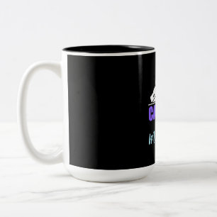 Fotograf erfassen die Momente Zweifarbige Tasse