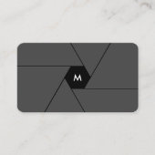 Fotograf Erste dunkelgraue Verschlussleuchten Mode Visitenkarte (Vorderseite)