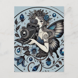 Fotograf Fairy Postkarte