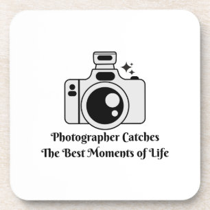 Fotograf fängt die besten Momente des Lebens ein Getränkeuntersetzer