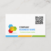 Fotograf - farbig mit QR-Code Visitenkarte (Rückseite)