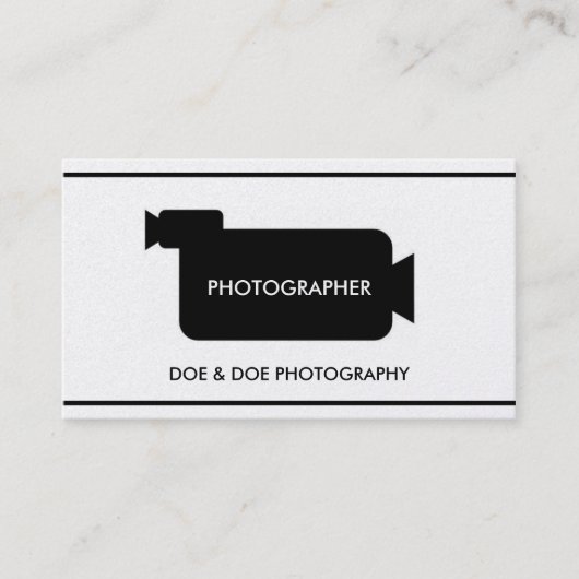 Fotograf-Filmemacher-Fotografie-Goldpapier Visitenkarte (Vorderseite)