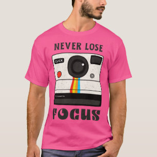 Fotograf Focus 70er Foto Kamera Vintag T-Shirt