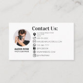 Fotograf Foto Session Camera Visitenkarte (Vorderseite)