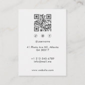 Fotograf Foto Social Media QR-Code Skript Visitenkarte (Rückseite)