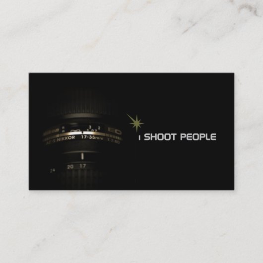 Fotograf, Fotograf Visitenkarte (Vorderseite)