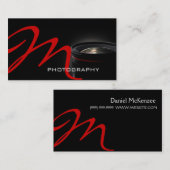 Fotograf, Fotografie, Camera Business Card Visitenkarte (Vorne/Hinten)