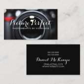 Fotograf, Fotografie, Camera Business Card Visitenkarte (Vorne/Hinten)