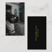 Fotograf, Fotografie, Camera Business Card Visitenkarte (Vorne/Hinten)