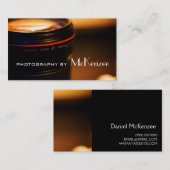 Fotograf, Fotografie, Camera Business Card Visitenkarte (Vorne/Hinten)