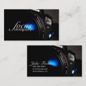 Fotograf Fotografie Camera Lens Portrait Visitenkarte (Vorne/Hinten)