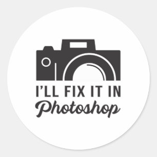 Fotograf Fotografie Lens Funny Gift Idee Runder Aufkleber