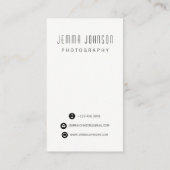 Fotograf Fotografy Foto Frame Business Card Visitenkarte (Rückseite)