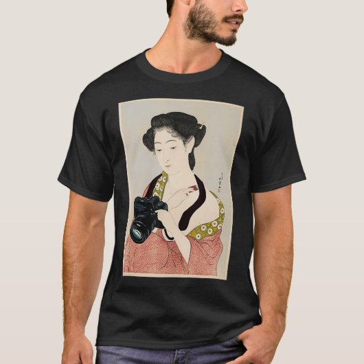 Fotograf Fotokamera Samurai Ehefrau T-Shirt (Vorderseite)