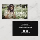 Fotograf Frame Custom Foto Business Card Visitenkarte (Vorne/Hinten)