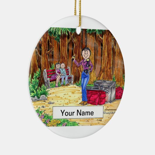 Fotograf - Frau Keramikornament (Rechts)