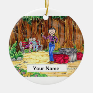 Fotograf - Frau Keramikornament