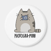 Fotograf Funny Cat Fotograf Pun Magnet (Vorne)
