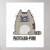 Fotograf Funny Cat Fotograf Pun Poster (Vorne)