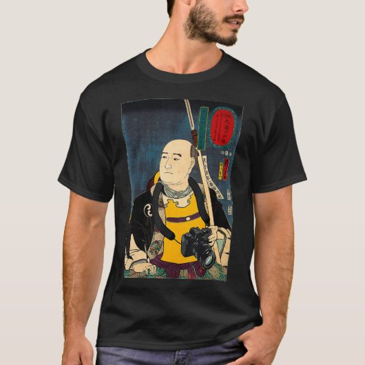 Fotograf Funny Fotograf Kamera Samurai T-Shirt (Vorderseite)