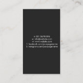 Fotograf für Haustiere - Tierfotografie Visitenkarte (Rückseite)