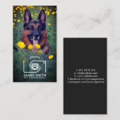 Fotograf für Haustiere - Tierfotografie Visitenkarte (Vorne/Hinten)