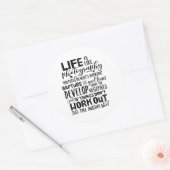 Fotograf für Inspiration-Biozid-Fotografie Runder Aufkleber (Umschlag)