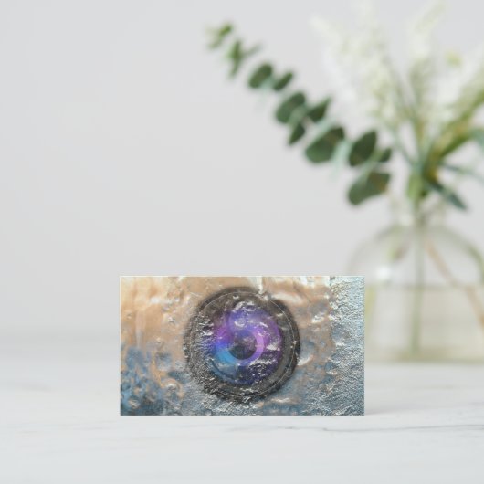 Fotograf, gefroren, Linsen Fotografie Visitenkarte (Stehend Vorderseite)