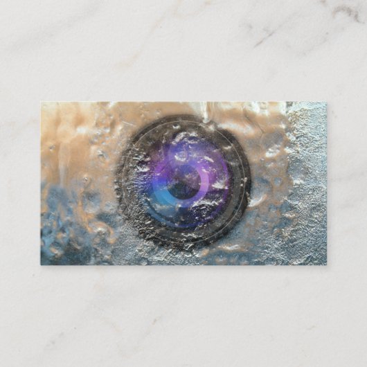 Fotograf, gefroren, Linsen Fotografie Visitenkarte (Vorderseite)