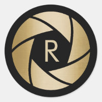 Fotograf Gold Camera Lens Monogram