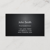 Fotograf Gold gestreifte Aurora Moderne Visitenkarte (Rückseite)